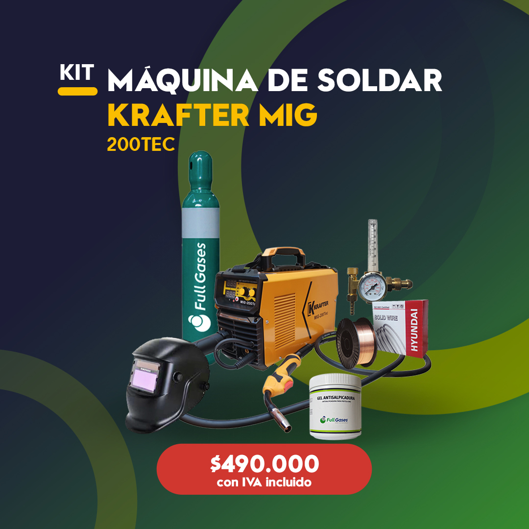 Kit-Máquina-de-Soldar-Krafter-Mig-200TEC